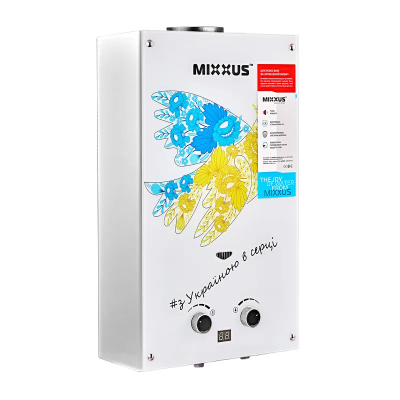 Колонка газовая дымоходная MIXXUS GWH-0610 BASIC GLASS 10 л/мин (панель из стекла с рисунком) (WH0027) Колонка газовая дымоходная MIXXUS GWH-0610 BASIC GLASS 10 л/мин (панель из стекла с рисунком) (WH0027)